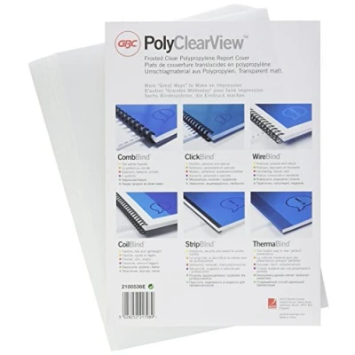 Abbildung von PolyClearView Abdeckfolie, 100 Stück, 200 Micron, Frosted clear