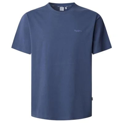 Abbildung von Pepe Jeans Connor Tshirt basic, Herren, Größe: Medium, Sterling blue