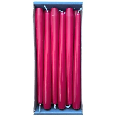 Abbildung von Nordring 12 Spitzkerzen 2,3 x 25 cm karminrot