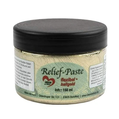 Abbildung von Ideen mit Herz Relief Paste flexibel 150ml (hellgold)