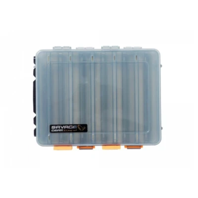 Abbildung von Savage Gear Lurebox 2 Sided Smoke Short 20,5x17x4,8cm Tacklebox