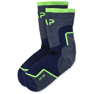 Abbildung von CMP Kinder Trekkingsocken aus Wolle, Marine, 31/33