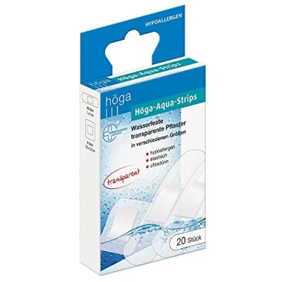 Abbildung von Höga Aqua Strips wasserfeste, transparente Pflaster in verschiedenen Größen, Klein
