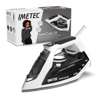 Abbildung von Imetec Dampfbügeleisen ZeroCalc Z1 2800 mit Anticalcare Technologie, Keramikplatte, energiesparende Technologie 2200 W, Dampfstoß 130 g, Calc Clean Funktion