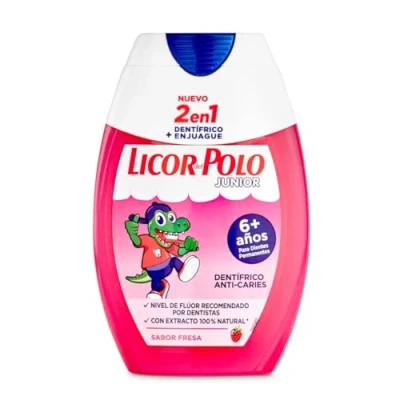 Abbildung von Licor del Polo 2 in 1 Zahnpasta für Junior Erdbeergeschmack 75 ml