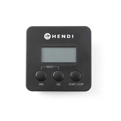Abbildung von HENDI Digitaler Küchentimer 6,7 x 2 cm mit Magnethalterung bis 99 Min., Timer klein