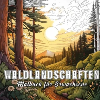 Abbildung von Forest Landscapes: Malbuch für Erwachsene mit 60 Waldskizzen. (Farben der Welt, Band 4)