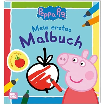 Abbildung von Peppa Wutz Ausmalbilder: Mein erstes Malbuch: Mit farbigen Vorlagen Kinderbeschäftigung ab 2
