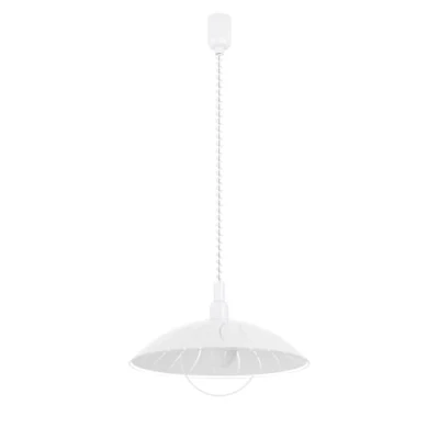 Abbildung von Eglo 96474 Hängeleuchte ALVEZ L: 110cm Ø 42cm dimmbar in weiß, klar höhenverstellbar