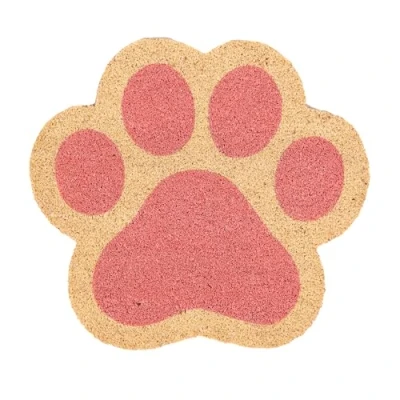 Abbildung von FISURA Fußmatte Eingangshalle Katze Druck aus Kokosnuss mit PVC Anti Rutsch Rückseite. Original für draußen. Handbemalt. Maße:70 cm x 40
