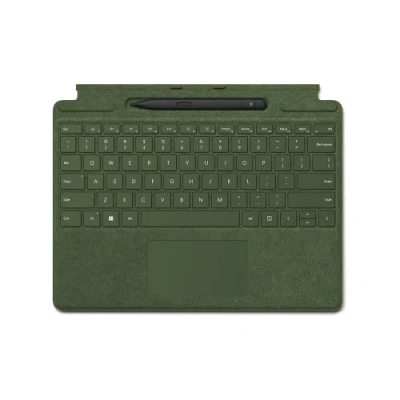 Abbildung von Microsoft Surface Pro Signature Keyboard (Waldgrün) im Bundle mit Slim Pen 2 kompatibel (11. Edition), 9 &amp; 8