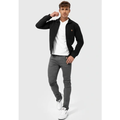 Abbildung von Indicode Jeans Bermie Sweatjacke, Herren, Größe: Medium, Black