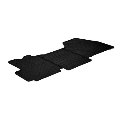 Abbildung von Gledring 0921 Fußmattensatz Gummi hinten 3 schwarz 750mm 550mm CITROËN: Relay II Minibus, FIAT: Ducato III Van