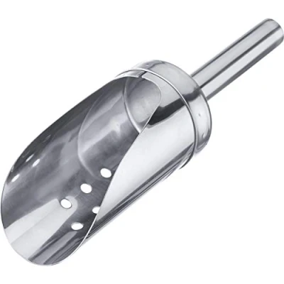 Abbildung von Westmark Eisschaufel/Schaufel für Crushed Ice und Eiswürfel, Füllvolumen: 120 ml, gelocht, rund, Rostfreier Edelstahl, Silber, 91222270