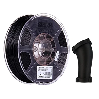 Abbildung von eSUN Carbon Fiber Filled Nylon Filament 1,75 mm, 3D Printer PA CF, Dimensional Accuracy +/ 0,05 1 KG Spool (2,2 LBS) Printing for Printers, Natural