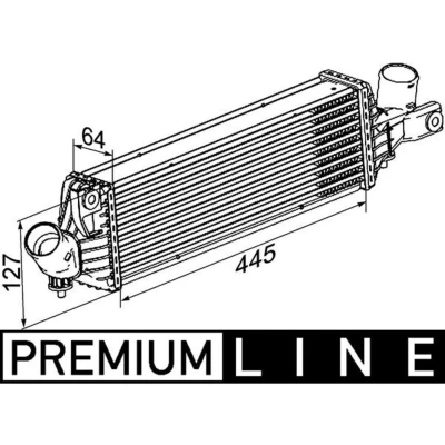 Abbildung von MAHLE ORIGINAL CI 355 000P Ladeluftkühler