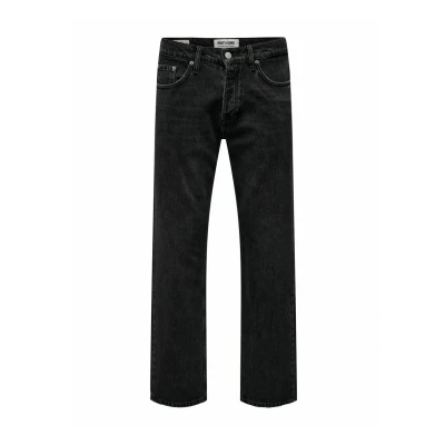 Abbildung von Only &amp; Sons Onsedge Jeans Straight Leg, Herren, Größe: 28x30, Black denim