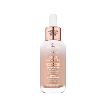 Abbildung von Deborah Milano Skin Booster Foundation, Serum, LSF 15, N.1 Light, belebend und aufhellend, mit Vitamin C, natürlicher Effekt, gleicht den Teint, 30 ml