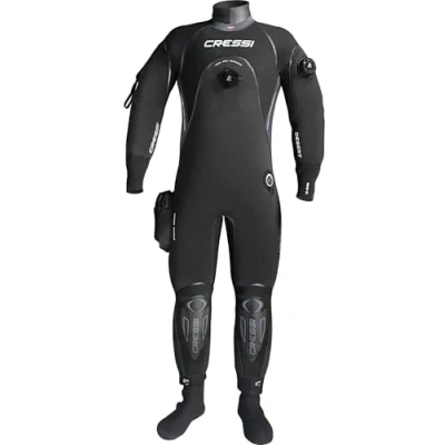 Abbildung von Cressi Men&#039;s Desert Man Dry Suit 4mm HD Trockenanzug, Schwarz/Grau, XXXL/7