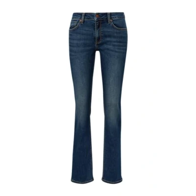 Abbildung von QS Catie Jeans Slim Fit, Damen, Größe: 36x36, Dunkelblau