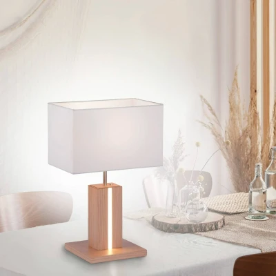 Abbildung von JUST LIGHT Nachttischlampe »AMANDA«, 2 flammig, Leuchtmittel LED Board E27 fest integriert, ExklusiveE27