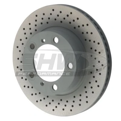 Abbildung von SHW Performance PFL39871 Bremsscheibe Vorderachse links 298 24 gelocht, innenbelüftet beschichtet hochgekohlt PORSCHE: Boxster