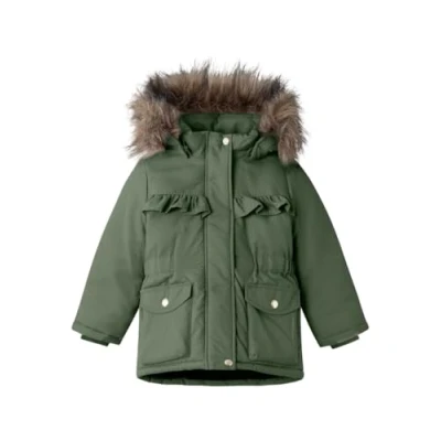 Abbildung von NAME IT Mädchen NMFMASTER Parka Jacket PB Kurzjacke, Grün, 110