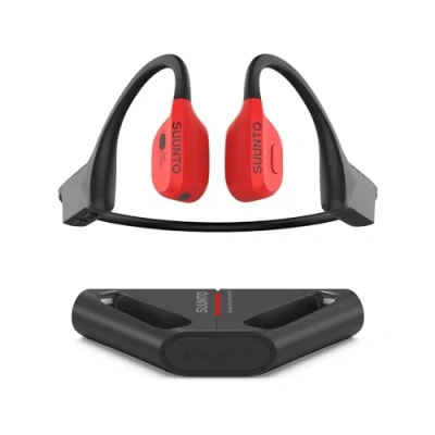 Abbildung von SUUNTO Wing Open Ear Knochenschall Kopfhörer, Bluetooth Kabellos Sport Kopfbewegungssteuerung, Eingebaute HD Mikrofon, IP67 Verschleißfest, Sicherheitsleuchten, bis zu 30 Std Akkulaufzeit