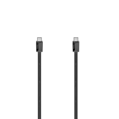 Abbildung von Hama USB C Kabel 1,50 m (Ladekabel auf C, Typ Datenübertragung 480 Mbit/s, Datenkabel für PC, Laptop, Tablet, Handy, Game Controller etc., schlankes Steckergehäuse) schwarz