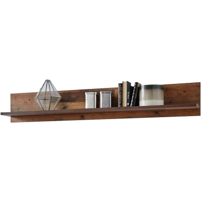 Abbildung von FORTE Clif Wandregal, Holzwerkstoff, Old Wood Vintage/ Betonoptik Dunkelgrau, 160 x 25,6 21,9 cm