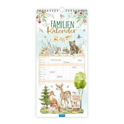 Abbildung von TRÖTSCH Familienkalender Waldfreunde 2026: Wandkalender