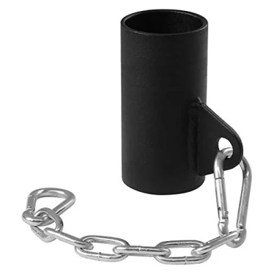 Abbildung von Yes4All KKTV Einzelöse Landmine Bar Befestigung mit Kette passend für 5 cm olympische Stangen &amp; einfache Anpassungen T Row Ösenbefestigung (schwarz)