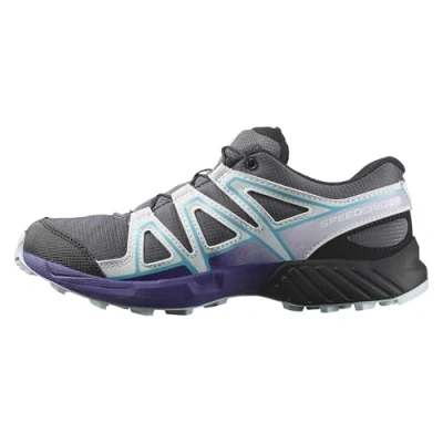 Abbildung von Salomon Speedcross Unisex Hikingschuh für Kinder, Größe: 37, Turbulence/ballad blue/liberty Lederimitat/textil