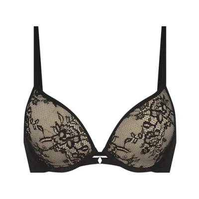 Abbildung von Hunkemöller LEA Pushup BH, Damen, Größe: 80A, Caviar