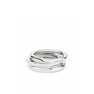 Abbildung von Liebeskind Berlin 3 PACK Ring, Damen, Größe: 54, Silber