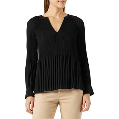Abbildung von s.Oliver black Label MIT Plisseestruktur Bluse, Damen, Größe: 44, True