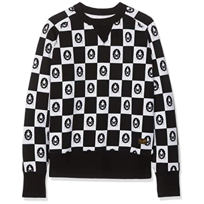 Abbildung von Kings of Indigo Herren Parnell Sweatshirt, Schwarz (Checkerboard Black 6902), Medium (Herstellergröße: M)