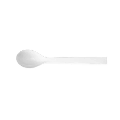 Abbildung von HENDI Salatlöffel Kunststoff 33,5 cm SAN weiß 0,06 Liter groß, Gastro Plastik