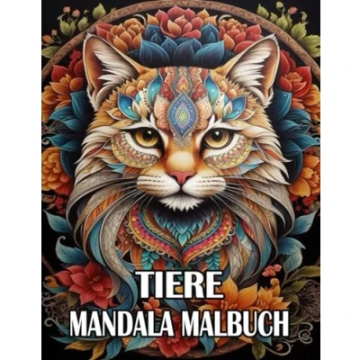 Abbildung von Tiere Mandala Malbuch: Ausmalbuch mit 50 wunderschönen Motiven für Erwachsene und Jugendliche zum Entspannen Stressabbau