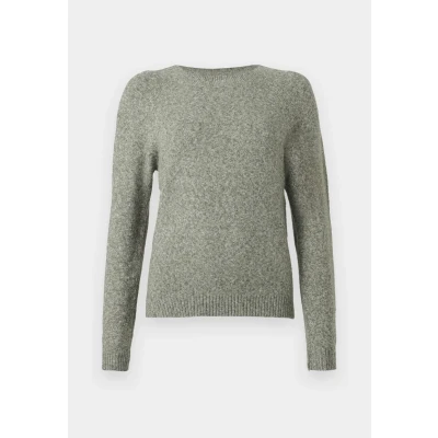 Abbildung von Vero Moda Vmdoffy O NECK Strickpullover, Damen, Größe: Medium, Grape leaf/white melange