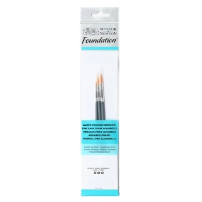 Abbildung von Winsor &amp; Newton 5295010 Pinsel Set, 3 Pinsel, kurzer Stiel Rundpinsel Nr. 2, 4 und 6