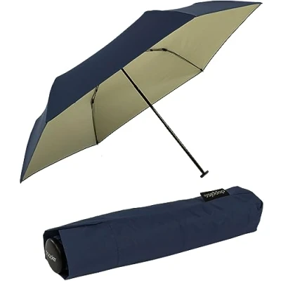 Abbildung von Doppler Zero extrem Leichter Mini Damen Taschenschirm UV Schutz Ultra Sun Navy Ivory