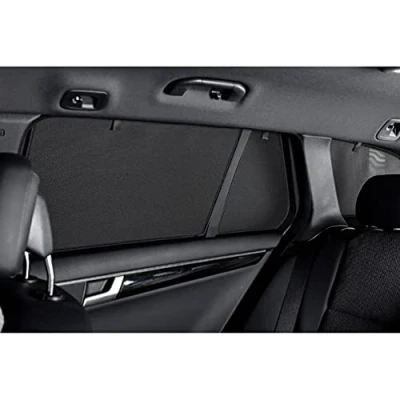 Abbildung von Satz Car Shades (Hintertüren) kompatibel mit Volkswagen T Roc 2017 (2 teilig), Schwarz