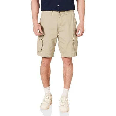 Abbildung von Amazon Essentials Herren Cargo Shorts mit klassischer Schnitt (erhältlich in Big &amp; Tall), Khakibraun, 40W