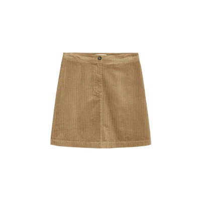 Abbildung von Marc O&#039;Polo Sportive Details Alinienrock, Damen, Größe: 34, Soft mocca
