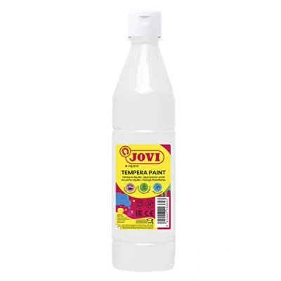 Abbildung von Jovi Plakatfarbe, malfertige Tempera auf Wasserbasis, 500 ml Flasche weiß