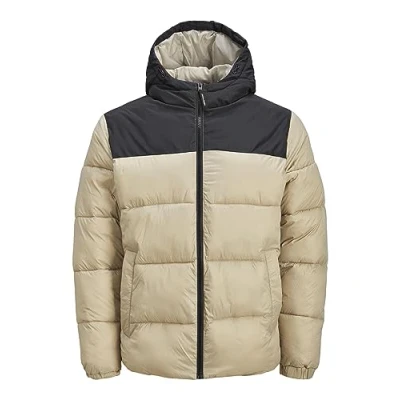 Abbildung von Jack &amp; Jones Jjetoby Puffer SN Winterjacke, Herren, Größe: Large, Crockery