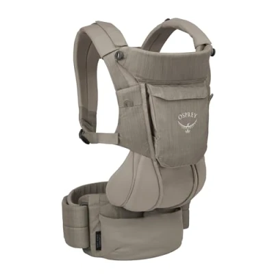 Abbildung von Osprey Poco child Carriers Deluxe cokpit Buil in sunshade Breathable Suspension Adjustable Fit Mashine Washable drool pad Bluesign approved materials,Tan Concrete