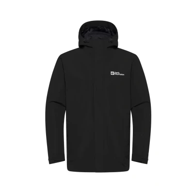 Abbildung von Jack Wolfskin Altenberg 3IN1 Regenjacke / wasserabweisende Jacke, Herren, Größe: Medium, Black