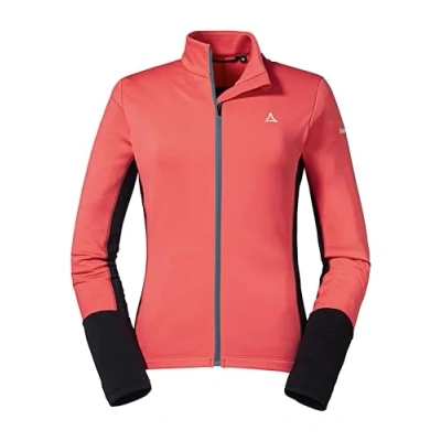 Abbildung von Schöffel Damen Longsleeve Piambello L, atmungsaktive, schnelltrocknende Fahrradjacke, MTB Shirt mit 4D BODY MAPPING, Langarmshirt Rückentasche, geranium, 38